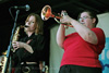 Big Blues Tribe 2 fem horns - Gloucester Blues Festival 2008 photos