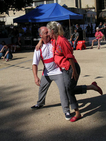 Dancing in the square